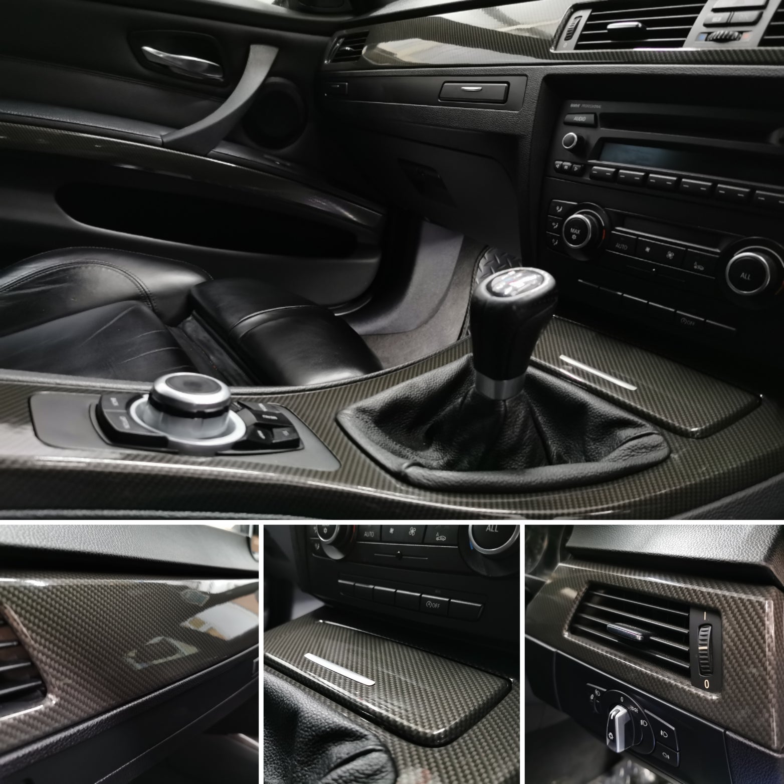 WRAPPING SERVICE - BMW E90 E91 E92 E93 INTERIOR TRIM SET - SOTT ELEMENTO CARBON